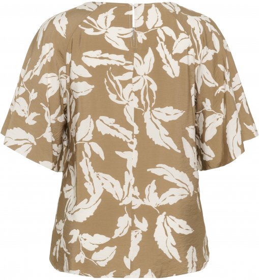 Kaffe Curve Marla Blouse Oak Chalk Leaf - Blúzok - 
