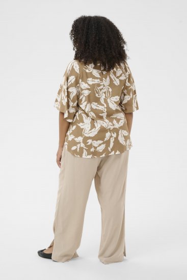 Kaffe Curve Marla Blouse Oak Chalk Leaf - Blúzok - 