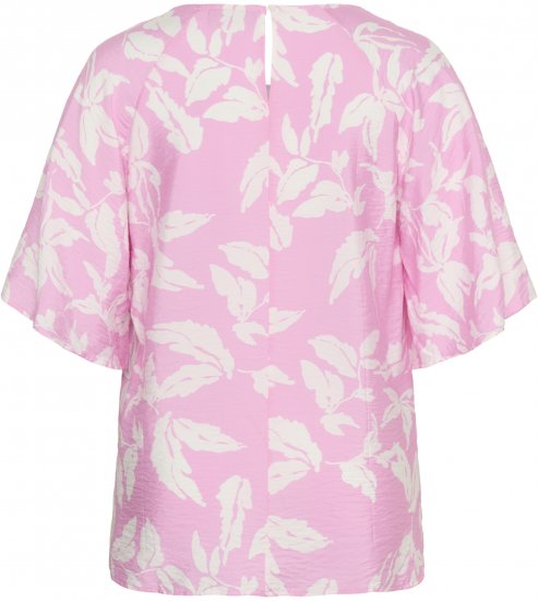 Kaffe Curve Marla Blouse Pink Frosting Chalk Leaf - Blúzok - 