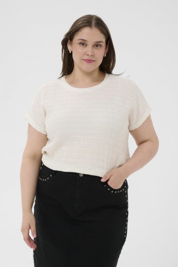 Kaffe Curve Felice Blouse Chalk - Blúzok - 