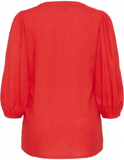 Kaffe Curve Mille Blouse Poppy Red - Blúzok - 