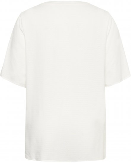 Kaffe Curve Mina Lace Blouse Chalk White - Blúzok és tunikák - 