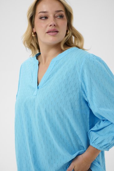 Kaffe Curve Thea Blouse Aquarius Blue - Blúzok és tunikák - 