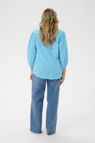Kaffe Curve Thea Blouse Aquarius Blue - Blúzok és tunikák - 
