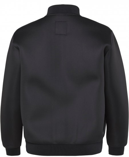 JP1880 College Jacket Scuba Fabric with Zipper Black - Kabátok - Nagyméretű Kabátok - 2XL-8XL