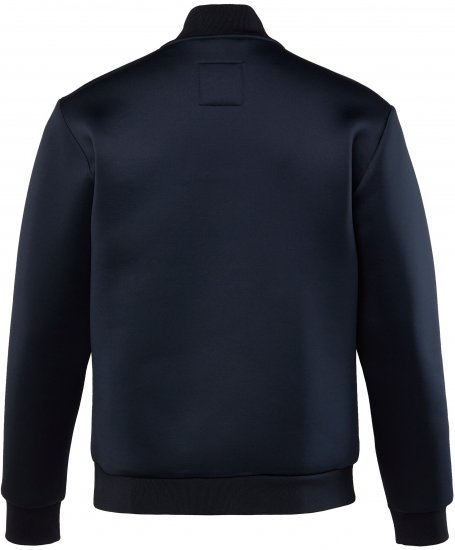 JP1880 College Jacket Scuba Fabric with Zipper Navy - Kabátok - Nagyméretű Kabátok - 2XL-8XL