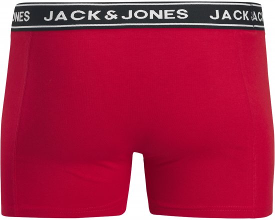 Jack & Jones Hector Solid Trunks 3-Pack Navy/Red/Grey - Boxeralsó - Boxeralsó 2XL-12XL