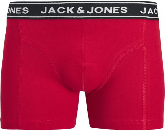 Jack & Jones Hector Solid Trunks 3-Pack Navy/Red/Grey - Boxeralsó - Boxeralsó 2XL-12XL