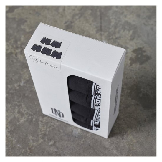 North Latitude 5-Pack Boxershorts Black - Boxeralsó - Boxeralsó 2XL-12XL