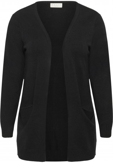 Kaffe Curve Alianna Knit Cardigan Black Deep - Kardigánok - 