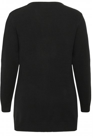 Kaffe Curve Alianna Knit Cardigan Black Deep - Kardigánok - 