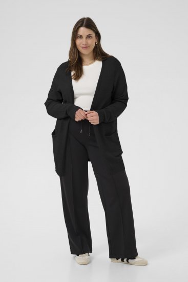 Kaffe Curve Alianna Knit Cardigan Black Deep - Kardigánok - 