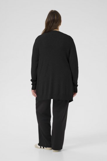 Kaffe Curve Alianna Knit Cardigan Black Deep - Kardigánok - 