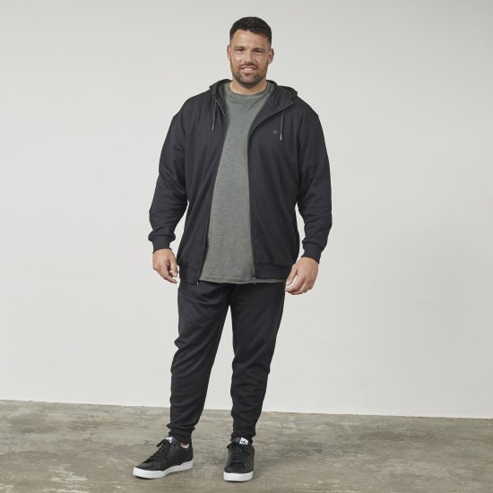 North Latitude 61325 Kapucnis Kardigán Fekete - Pulóverek & kapucnis pulóverek - Pulóverek & Kapucnis pulóver 2XL-12XL