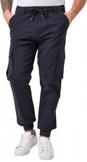 JP1880 Stretchy FLEXNAMIC Cargo Pants Navy - Cargo nadrág - Nagyméretű Férfi Cargo Nadrág