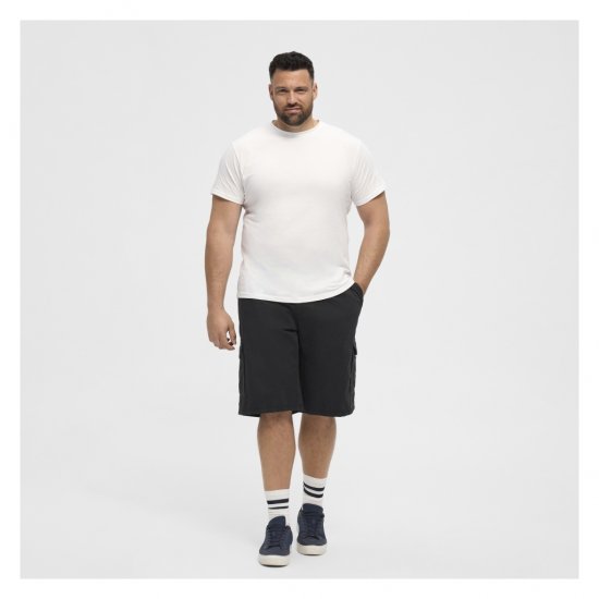 North Latitude Cargo Shorts Black - Rövidnadrág - Nagyméretű Rövidnadrág W40-W60