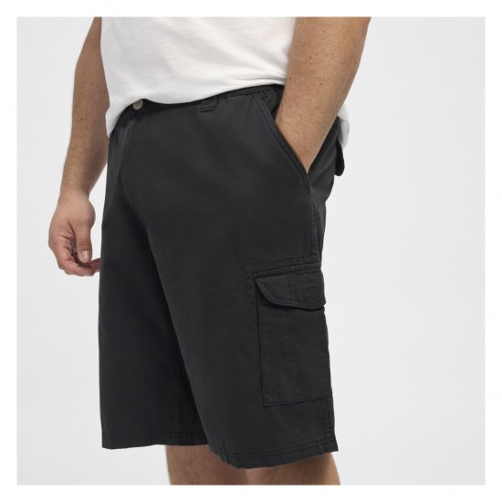 North Latitude Cargo Shorts Black - Rövidnadrág - Nagyméretű Rövidnadrág W40-W60