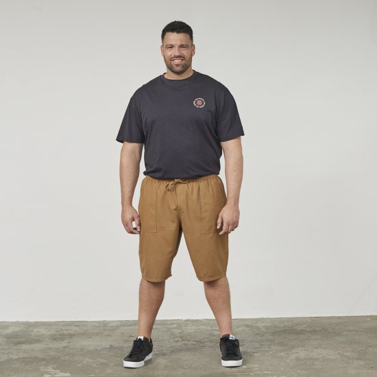 North Latitude 61336 Kényelmes Fazónú Short Camel - Rövidnadrág - Nagyméretű Rövidnadrág W40-W60