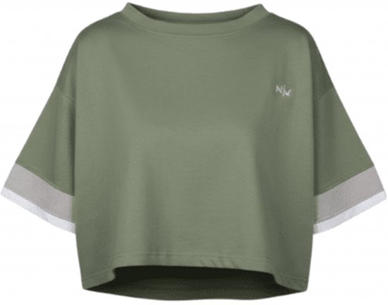 Nora Mikken AGNES Crop Top Green - Pólók - 