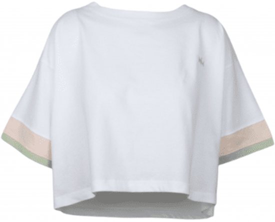 Nora Mikken AGNES Crop Top White - Pólók - 