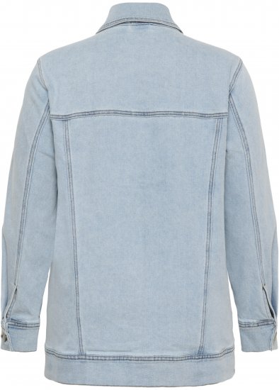 Kaffe Curve Ninna Casual Jacket Light Blue Washed - Dzsekik - 