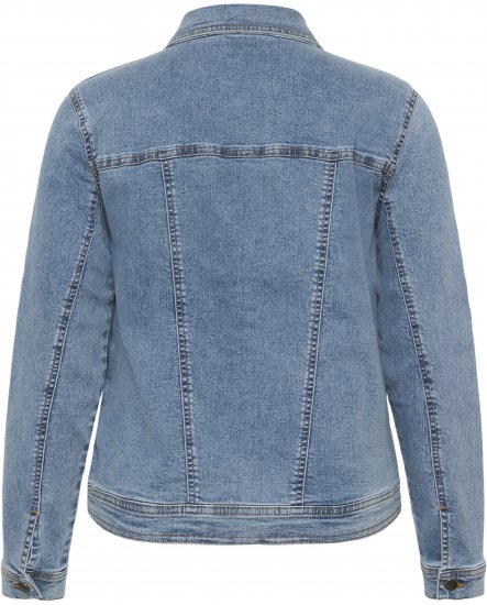 Kaffe Curve Vilana Denim Jacket Washed Blue - Farmerkabátok - 