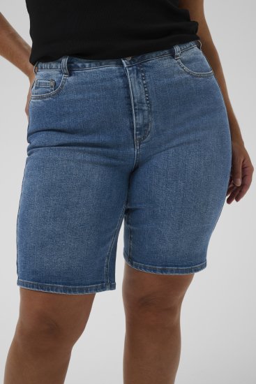 Kaffe Curve Emila Denim Shorts Blue - Rövidnadrágok - 