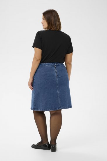 Kaffe Curve Leni Denim Skirt Blue - Szoknyák - 
