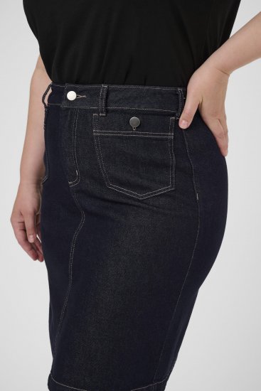 Kaffe Curve Roria Denim Skirt Dark Blue - Szoknyák - 