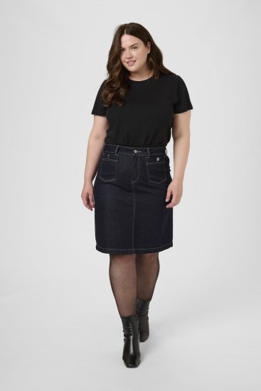 Kaffe Curve Roria Denim Skirt Dark Blue - Szoknyák - 