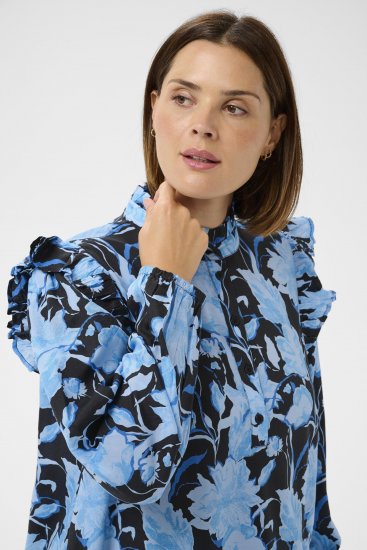 Kaffe Curve Sasja Ruha Blue Snake Flower - Ruhák - 