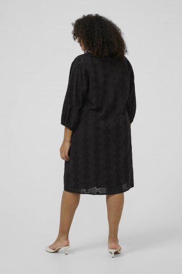 Kaffe Curve Dina Dress Black Deep - Midi ruhák - 