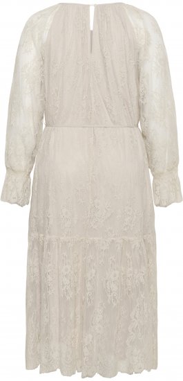 Kaffe Curve Amalie Lace Dress Moonbeam - Midi ruhák - 