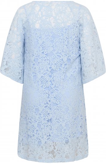 Kaffe Curve Lucy Dress Nantucket Breeze Blue - Midi ruhák - 