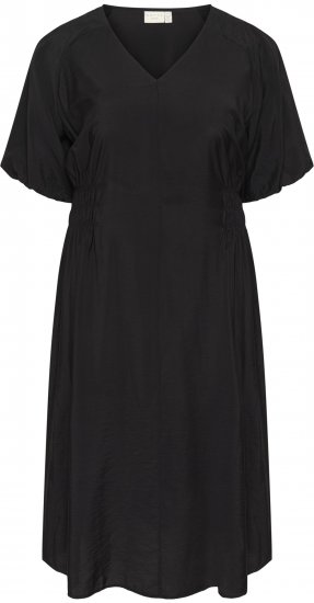 Kaffe Curve Neela Dress Black - Midi ruhák - 