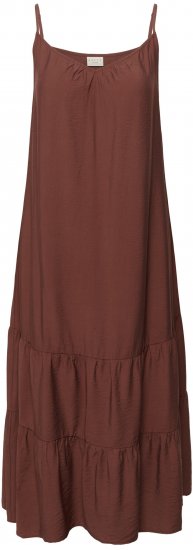 Kaffe Curve Emilia Dress Henna Brown - Maxi ruhák - 