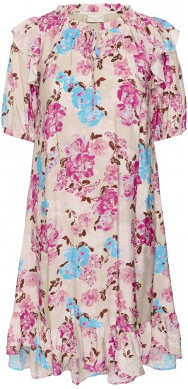 Kaffe Curve Hayley Dress Multi Color Flower - Midi ruhák - 