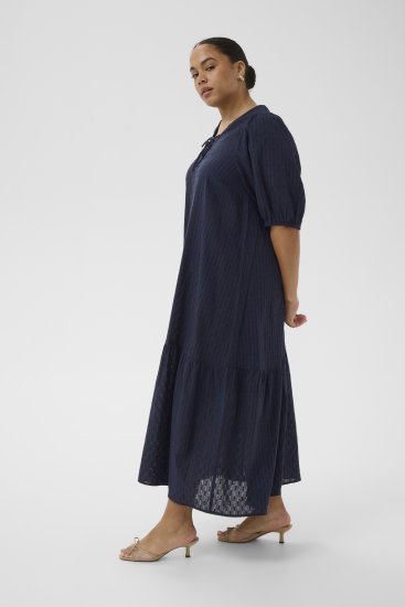 Kaffe Curve Thea Dress Midnight Marine - Maxi ruhák - 