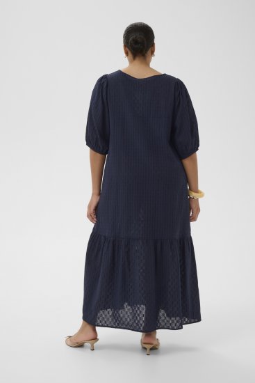 Kaffe Curve Thea Dress Midnight Marine - Maxi ruhák - 