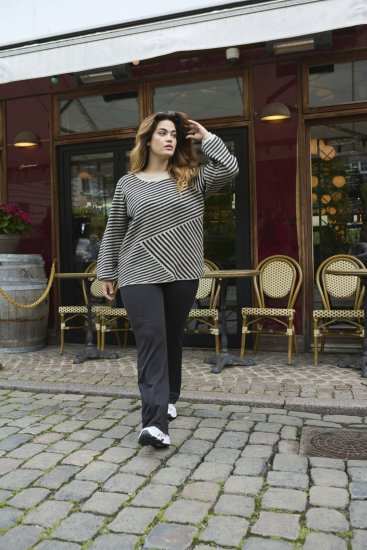 Kaffe Curve Jenna Bővülő leggings Mélyfekete - Női Farmer & Nadrágok Nagy Méretekben – Plus Size - 