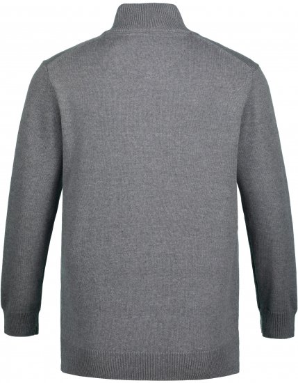 JP1880 Sweater Quarter Zipper Grey - Pulóverek & kapucnis pulóverek - Pulóverek & Kapucnis pulóver 2XL-12XL