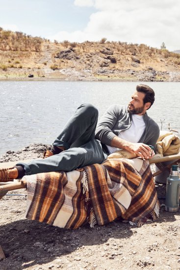 JP1880 Cardigan Knitted with Zipper Grey - Pulóverek & Kapucnis pulóverek - Pulóverek & Kapucnis pulóver 2XL-12XL