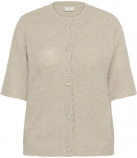 Kaffe Curve Emilia Cardigan Feather Grey Melange - Kardigánok - 