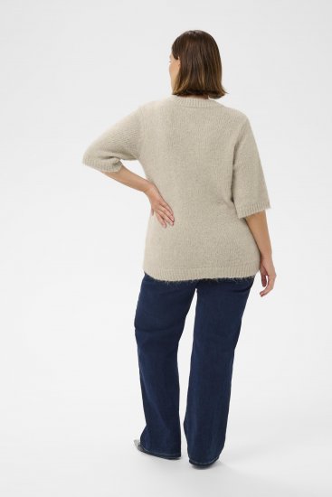 Kaffe Curve Emilia Cardigan Feather Grey Melange - Kardigánok - 