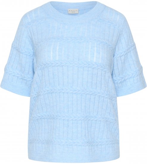 Kaffe Curve Minia Pullover Powder Blue Melange - Kötött pulóverek - 