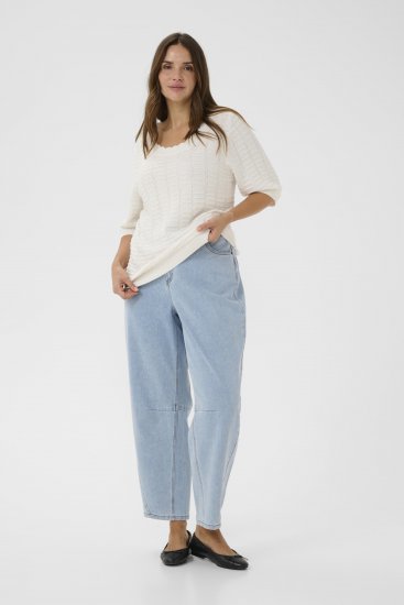 Kaffe Curve Lotia Pullover Chalk - Kötött pulóverek - 