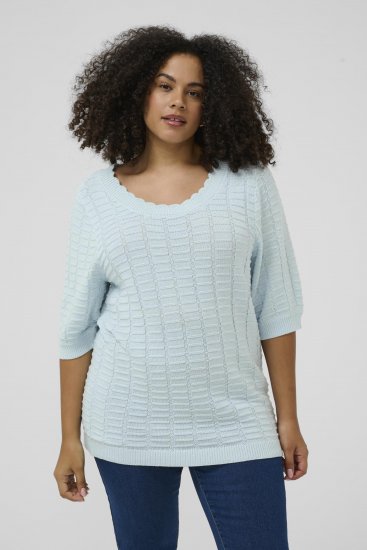 Kaffe Curve Lotia Pullover Nantucket Breeze Blue - Kötött pulóverek - 