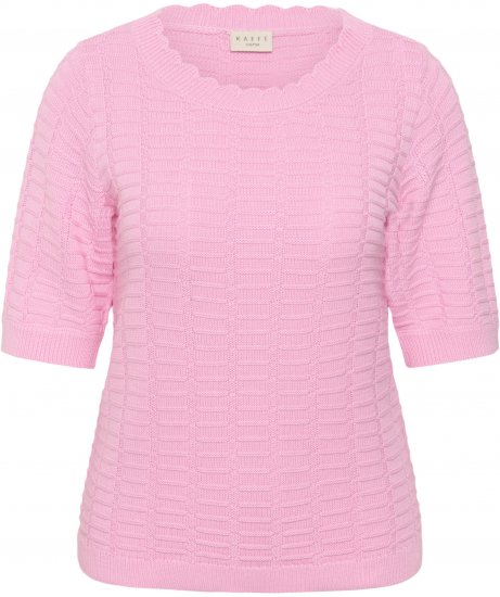 Kaffe Curve Lotia Pullover Pink Frosting - Kötött pulóverek - 