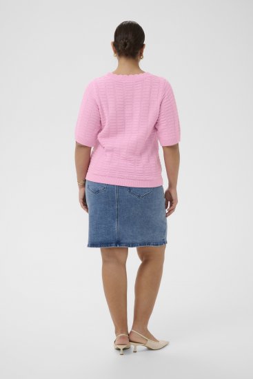 Kaffe Curve Lotia Pullover Pink Frosting - Kötött pulóverek - 