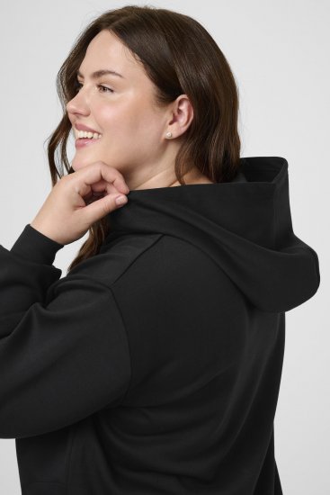 Kaffe Curve Annita Sweatshirt Black - Kapucnis pulóverek - 